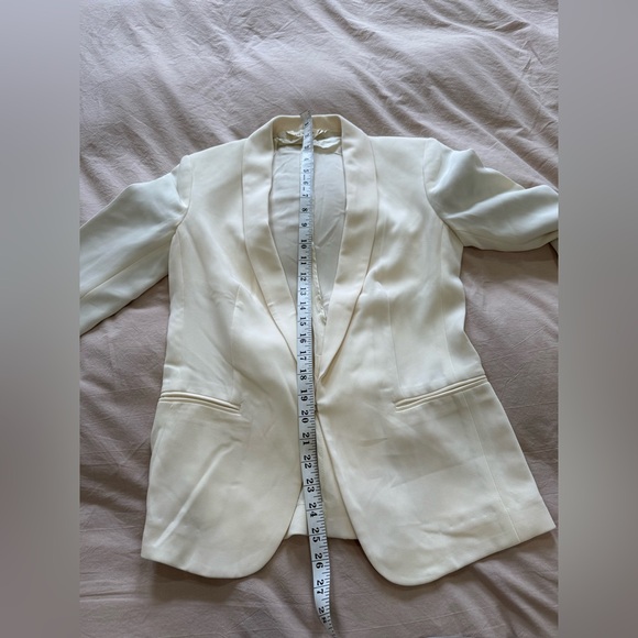 NWOT Rag & Bone White Blazer Hook Closure Formal Work Jacket Sz 2 Made in USA - Picture 8 of 9
